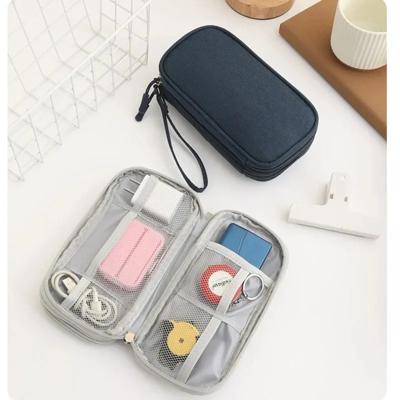 Travel Multi-functional Storage Bag Organizing Pouch for Data Cable Charger Mobile Phone Hard Drive USB Flash Drive
