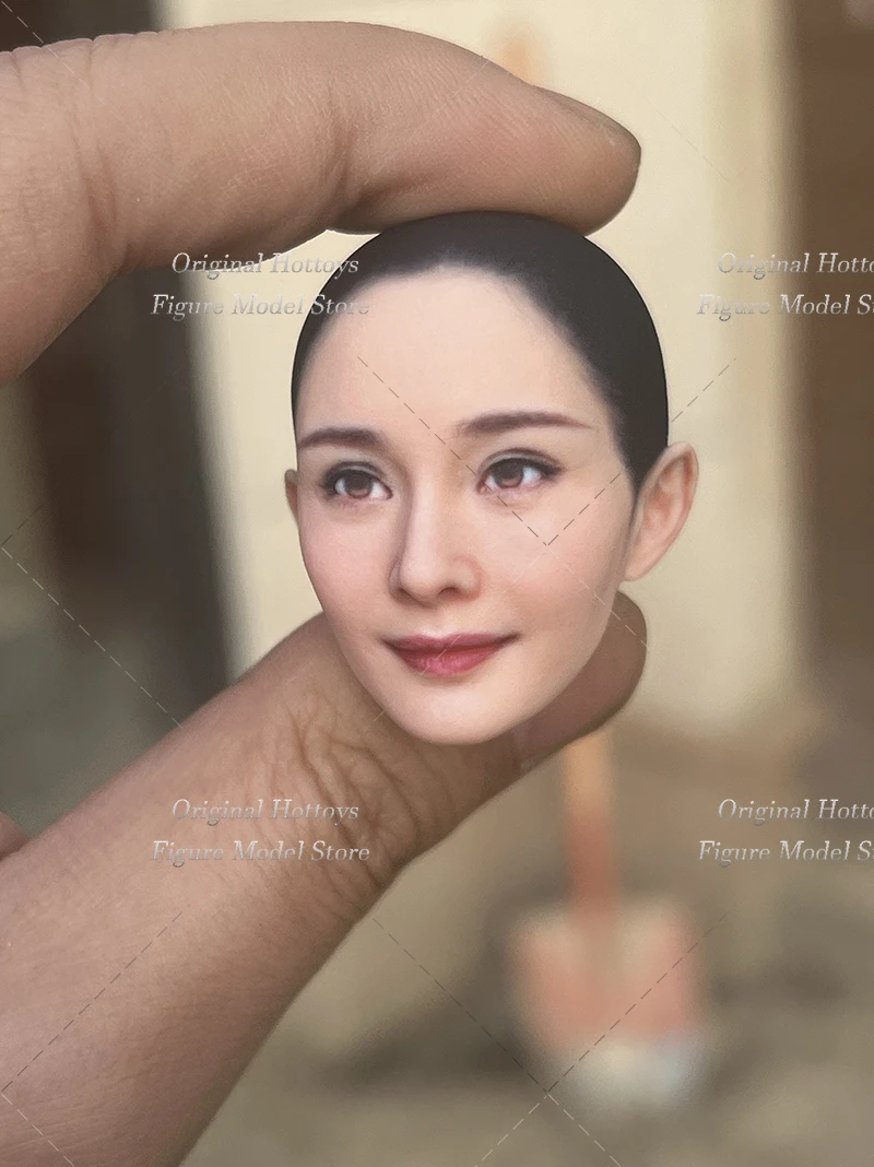 

In Stock 1/6 Scale Female Soldier Head Sculpture Mi Yang Chinese Famous Actress Head Carving Full Set 12'' Action Figure Doll