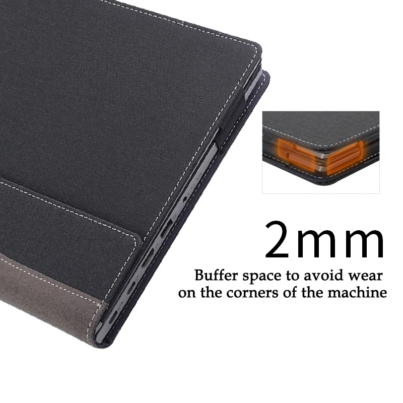 Imagem -05 - Luva Destacável do Portátil para Lenovo Bolsa da Tampa Pele Protetora Presente da Caneta Ajuste para Ideapad Slim 16iru8 16iah8 16abr8 Notebook pc