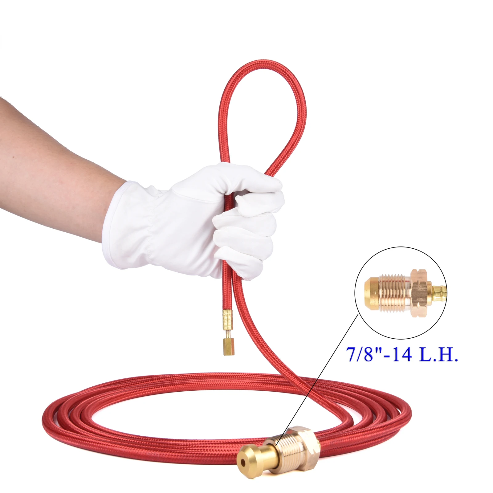 WP20 TIG Taschenlampe Power Kabel 7/8 "UNS Typ Stecker M16 * 1,5 Für Wasser-Gekühlt TIG Fackeln 20 serie 3,8 m 12,5 ft 250A