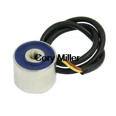 25mm x 20mm 10N Force Round Electro Magnet Solenoid DC 24V 0.1A