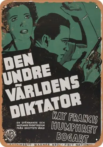 Metal Sign - King of the Underworld (1939) 4 - Vintage Look