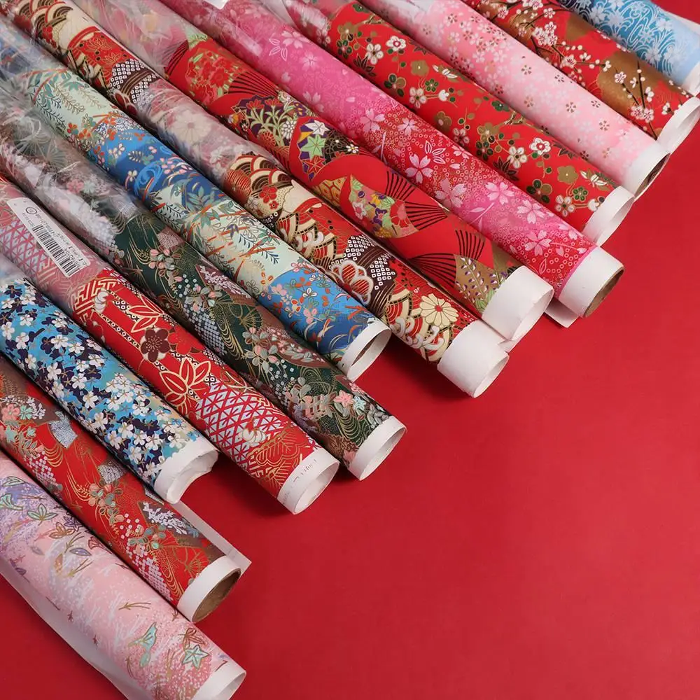 Material de Arte para Manualidades, Papel de Regalo Estilo Japonés, Papel Recortado con Patrón de Sakura, Papel de Origami 42*58cm, Papel para Plegar y Recortar