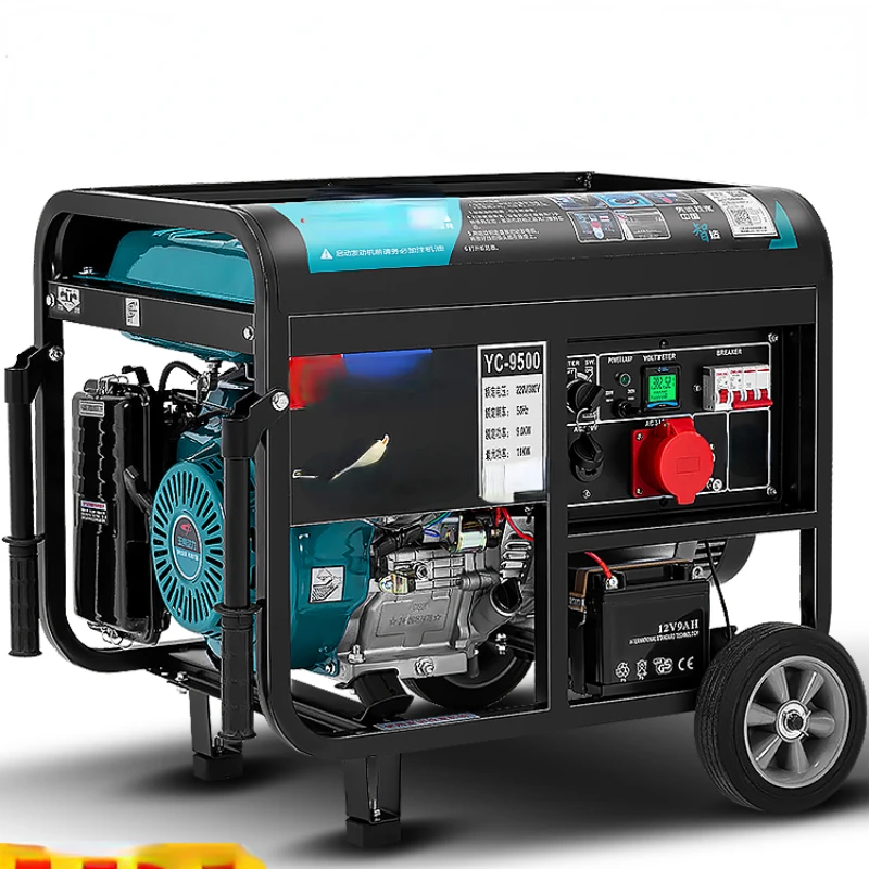 Power Small household 3KW gasoline generator 5/6/8/10 kW 220 single three-phase 380V multi-fuel