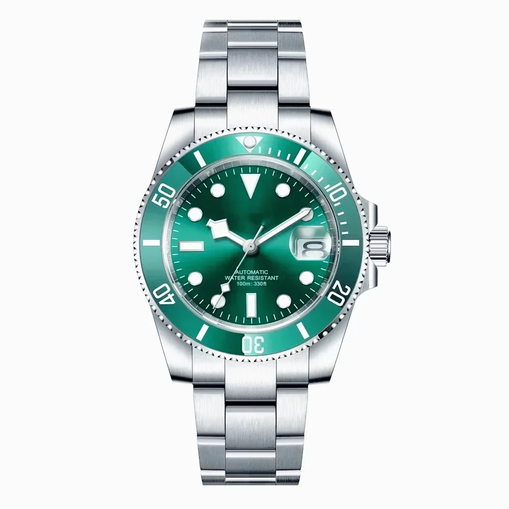 for Automatic Mechanical Watch, Mens Women Waterproof Watches, 904L Stainless Steel case, Sapphire Ceramic, Black Blue dial