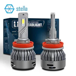 Stella 2pcs 16000LM 45W 12V LED CANBUS  car headlight bulbs  H4 H7 H8/H11 HB3/9005 80mil big chip 6000k LED lamps for auto