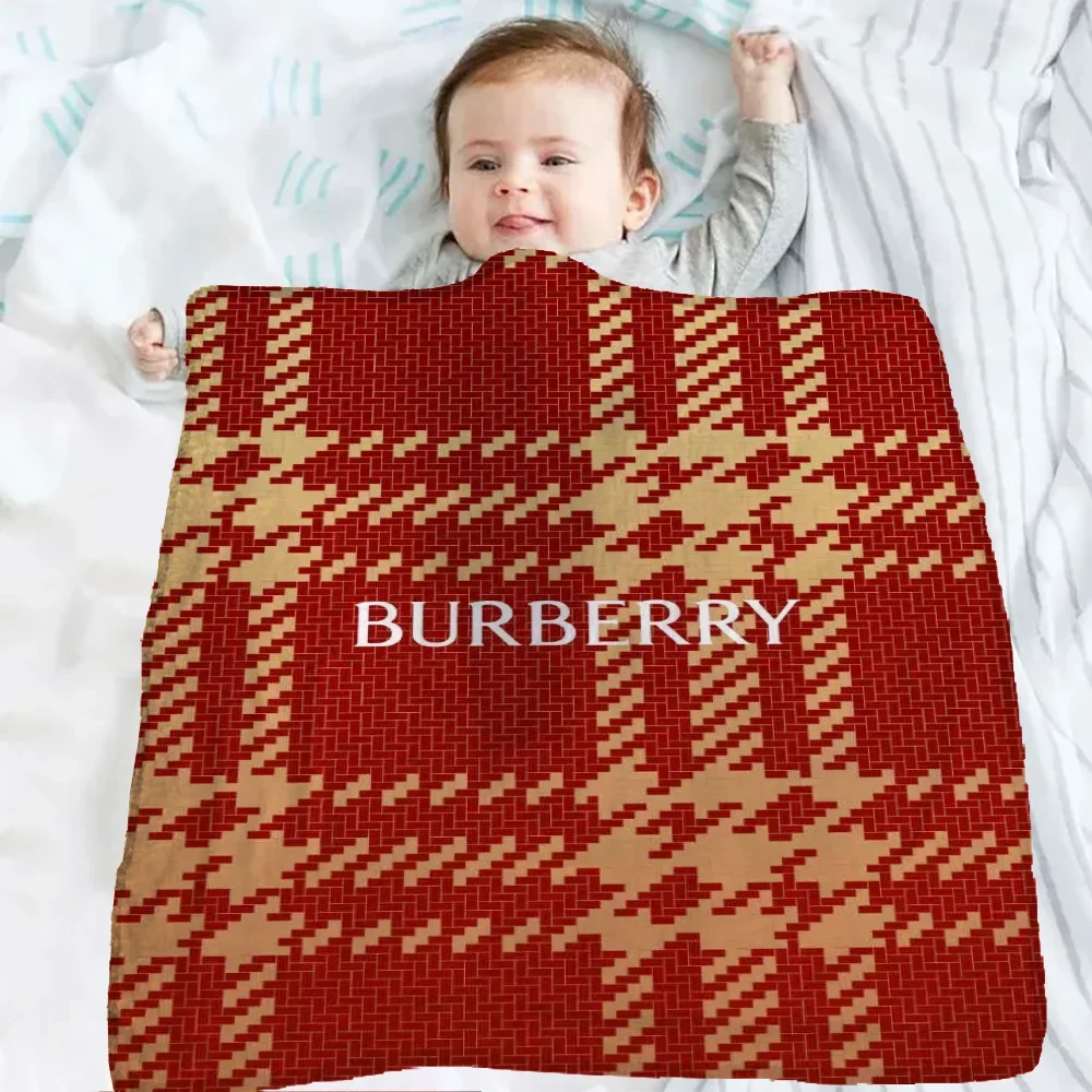 Small Blanket Cover Baby Blankets Kids Blanket Knee Blanket Blankets Winter Blanket B-burberry-y Bedspread on the Bed Sml Downy