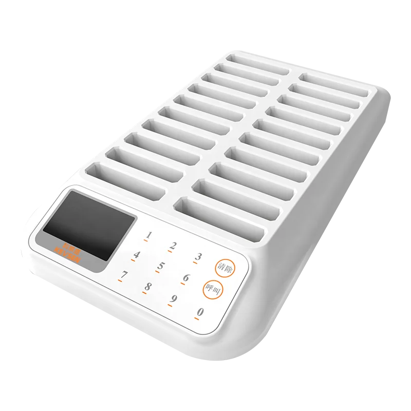 Benutzerdefinierte Warteschlange Programm Nummer Bestellen Restaurant Vibrierende Pager Summer Kellner Ruftaste Drahtloses Rufsystem