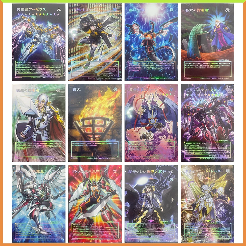 Anime Yu-Gi-Oh Diy Acg Laserbrekingsfolie Asbloesem Speelgoed Voor Jongens Tafelspellen Strijd Verzamelkaarten Verjaardagscadeau