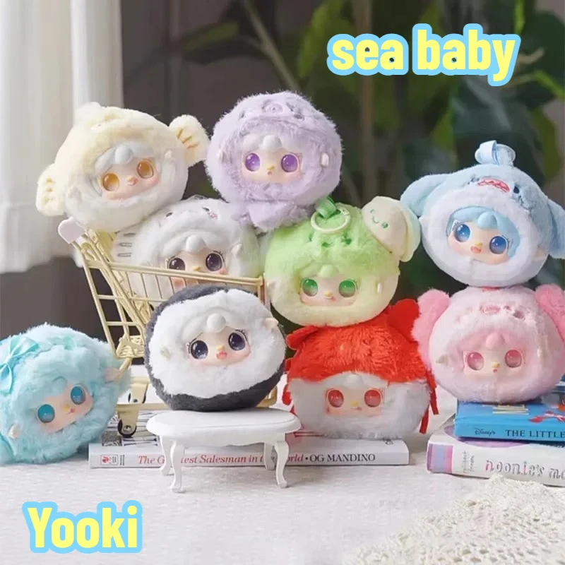

Yooki V6 Ocean Baby Series Cute Blind Box Vinyl Doll Mysterious Box Desktop Ornaments Plush Surprise Children's Birthday Gift