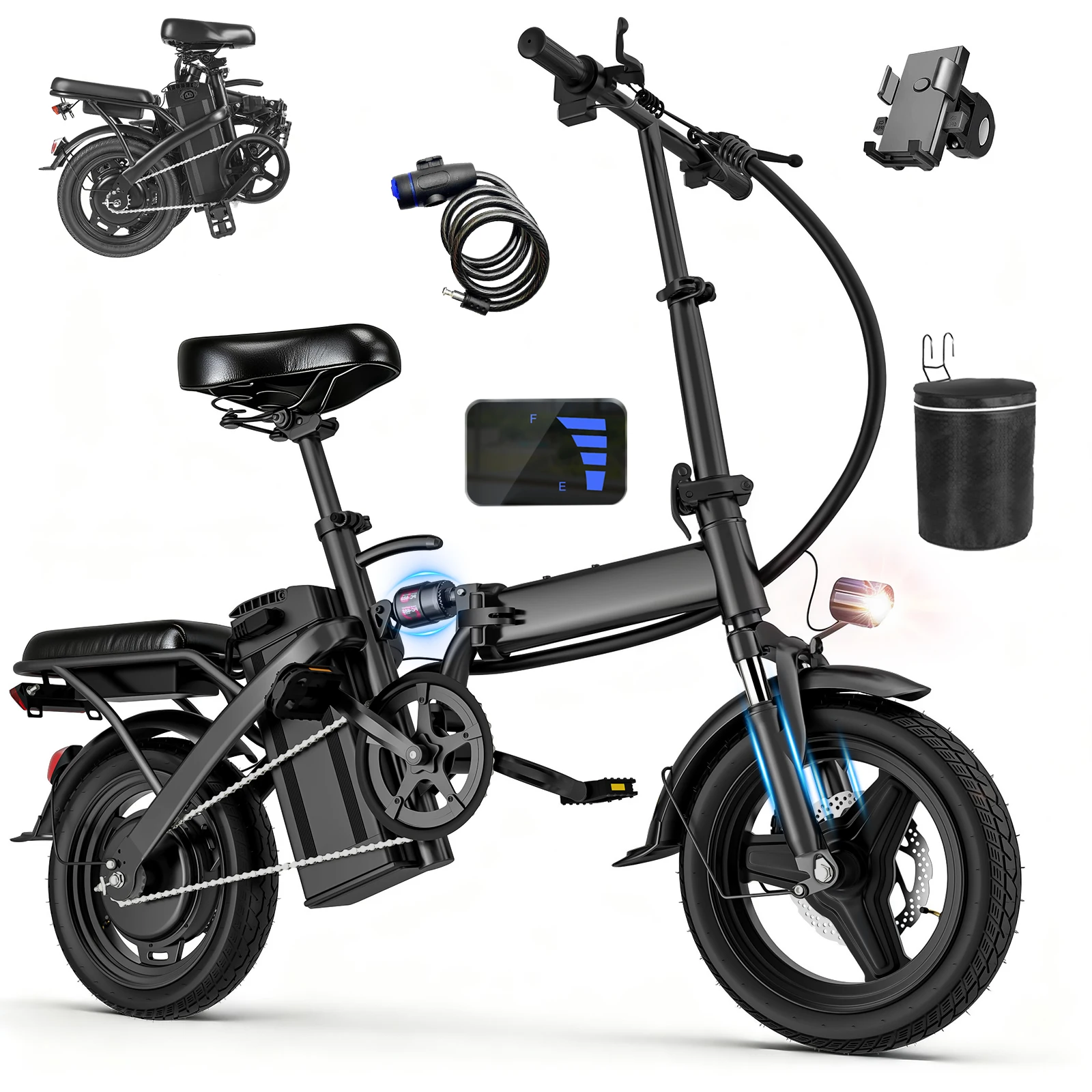 

Adult Electric Bicycle 450W Brushless Motor,20 Mph Folding Electric Bicycle, Mini Electric Bicycle Motor For Adults And Teenager
