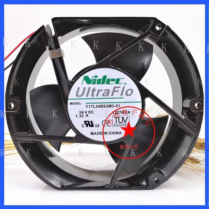 C  FOR NIDEC Y17L24BS2M3-01 DC24V 1.38A 2-Wire Cooling Fan