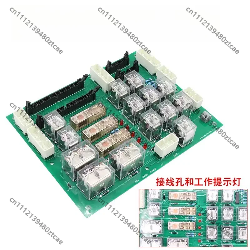 Elevator Relay Control Circuit Board, Signal‑Relay PCB Replacement Spare Part For Lift Control Cabinet