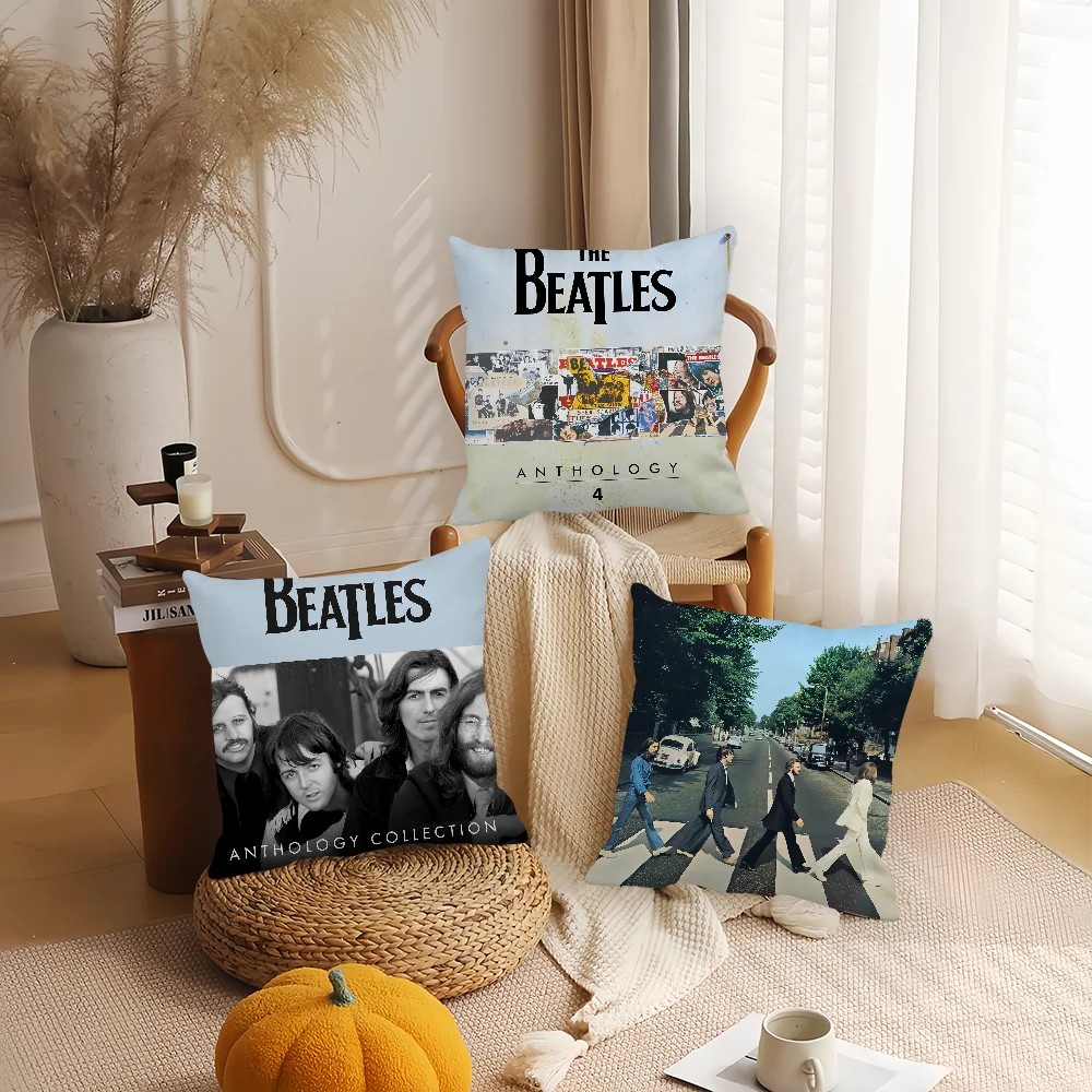Band The B-Beatles Pillow Case Home Decoration Cushion Cover Suitable For Bedroom Car Office Sofa