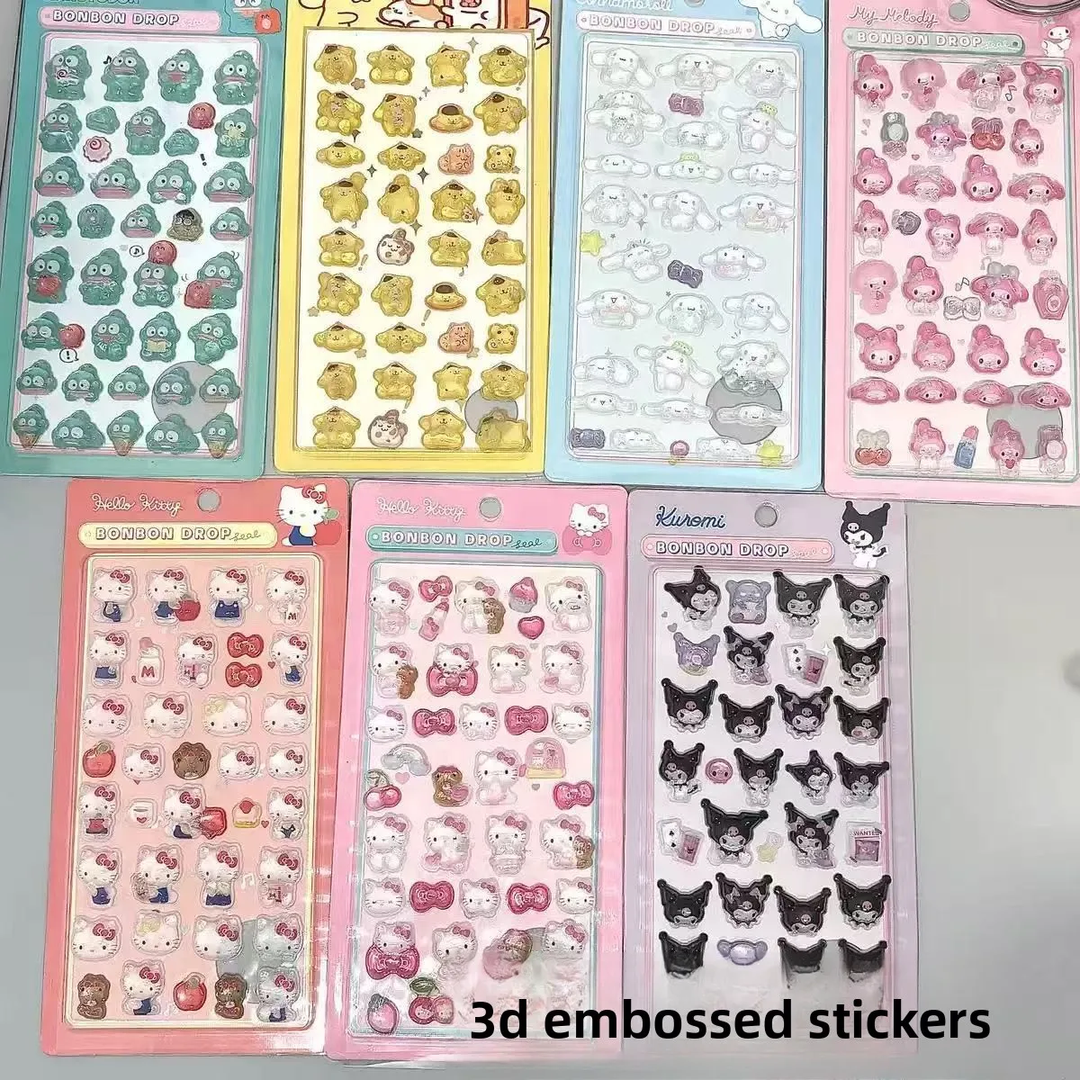 

2025 New Cartoon Animal Three-dimensional Crystal Embossed Acrylic Gift Sticker Fun Fairy Decoration Sticker Artifact