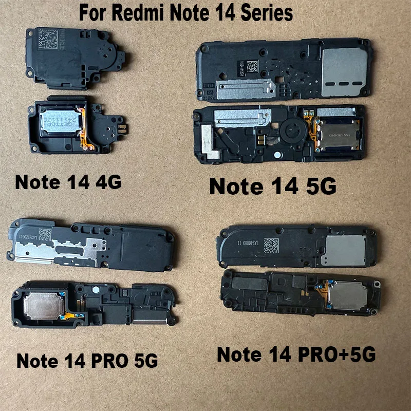 For Xiaomi Redmi Note 14 Pro + Plus 4G 5G Loudspeaker Flex Cable Loud Speaker Ringer Buzzer Module Smartphone Replacement Parts