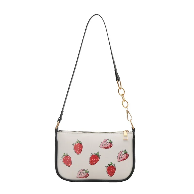 وصول جديد سعة كبيرة المرأة حمل حقيبة تحت الإبط طباعة ركاب حقيبة كتف مفردة لينة البوليستر بطانة سستة إغلاق #5