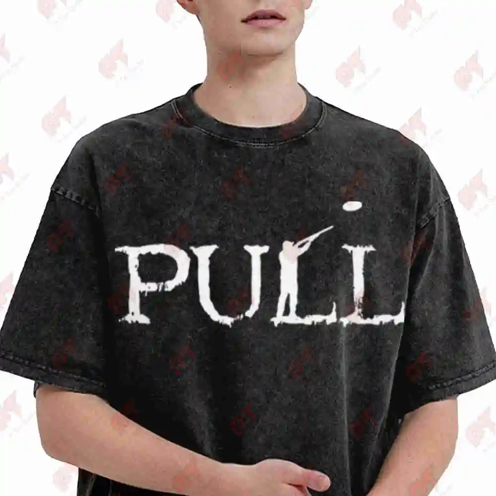 Pull Clay Skeet Shooting Pigeon Trap Lover Vintage Washed Tee Pure Cotton T-Shirt