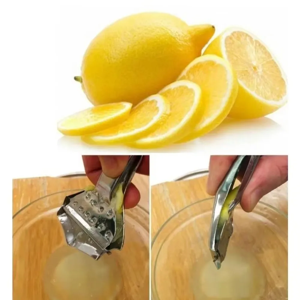 New Stainless Steel Mini Manual Juicer Hand Press Rustproof Citrus Presser Silver Color Portable Lemon Squeezer Kitchen Bar
