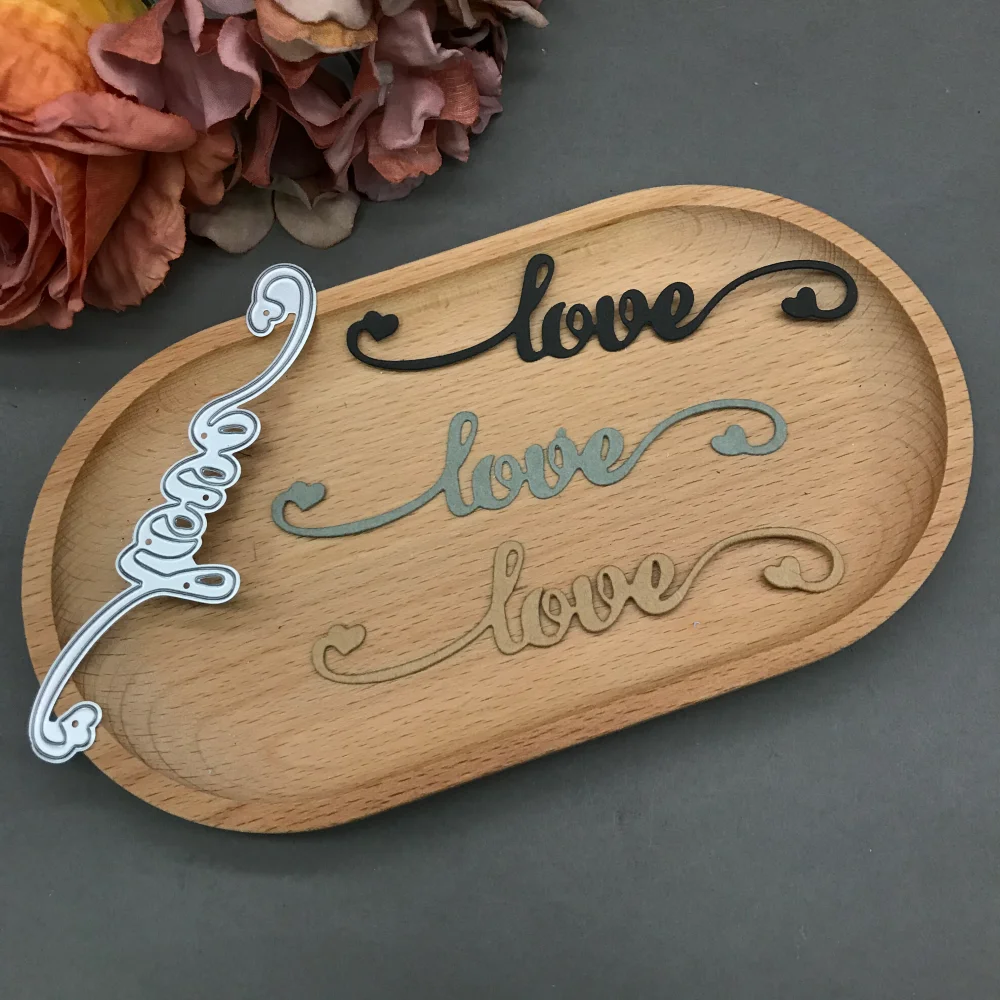 

Металлические вырубные шаблоны для скрапбукинга и декоративного тиснения: «Письмо любви»