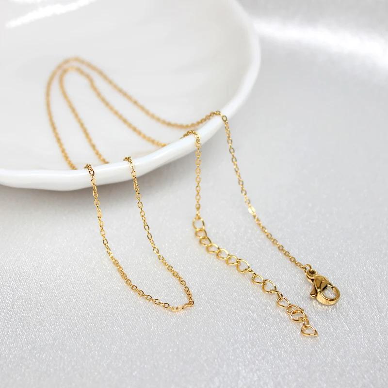 BOSHI Gold Color Chains Stainless Steel Snake Chains Necklace Twist Rope Fashion Jewelry For Women Long Chains Accessories