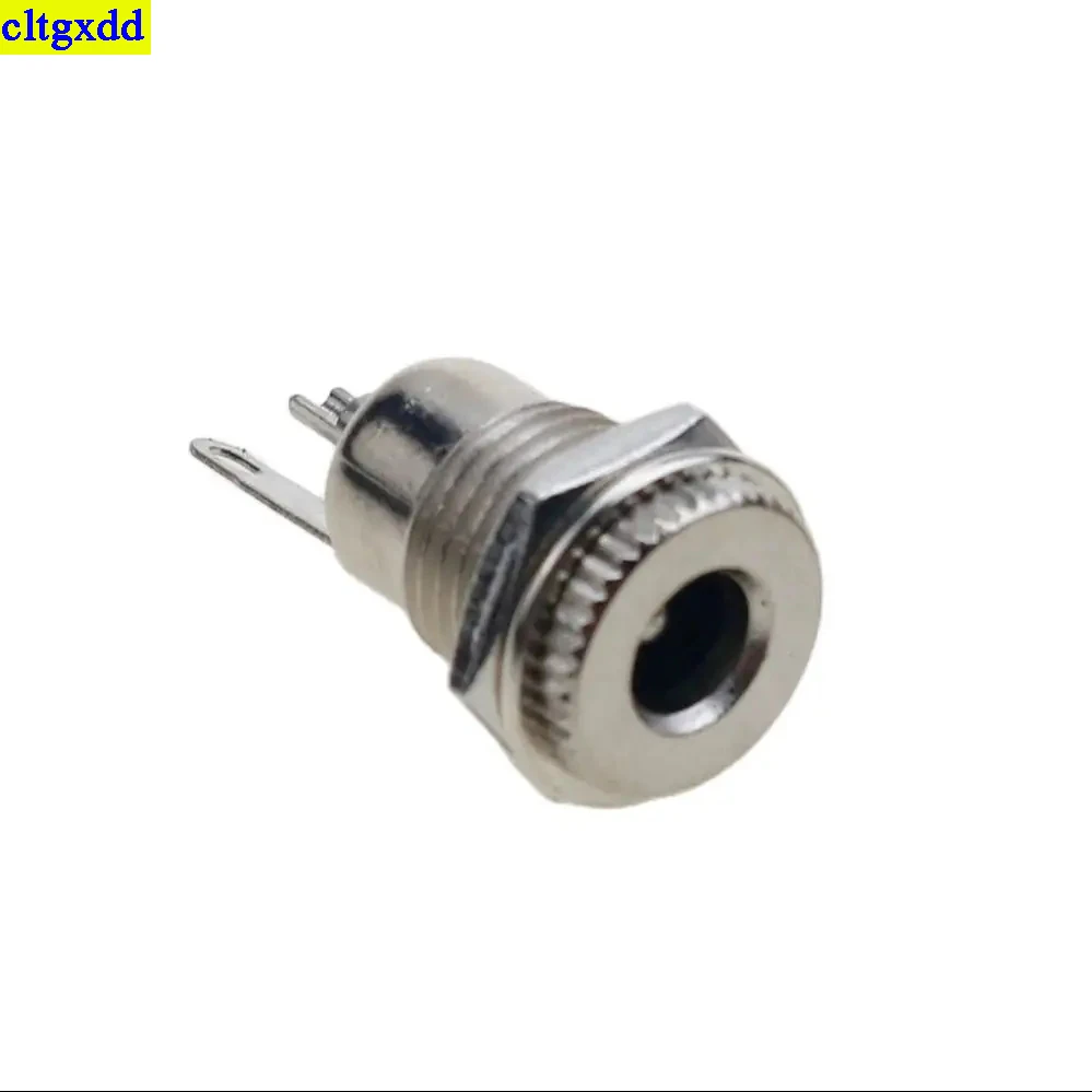 cltgxdd 5-pair 5.5x2.1mm/5.5x2.5mm power socket nut panel connector external thread DC power plug terminal DC099