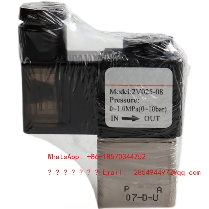 

Электромагнитный клапан 2026: одноканальный, двухходовой, 2V025-08/DC24V