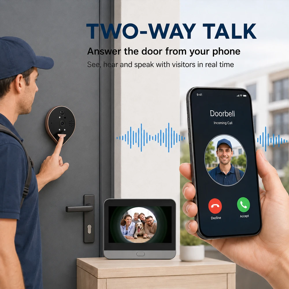 Akıllı Kapı Gözü Görüntüleyici - Smart Home Video Doorbell incelemesi ve fiyatı