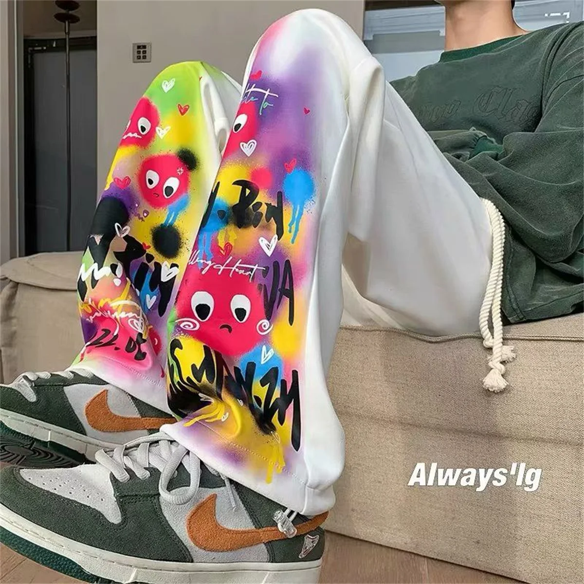 

Летние брюки-карго для мужчин, модные тенденции в стиле хип-хоп, универсальные прямые широкие брюки, новинка 2025 года, рабочие брюки