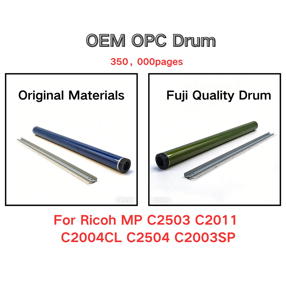 Original Factory OEM Color OPC Drum Unit Kit For Ricoh MP C2503 C2011 C2004CL C2504 C2003SP Drum Cleaning Blade 350K pages DRUM