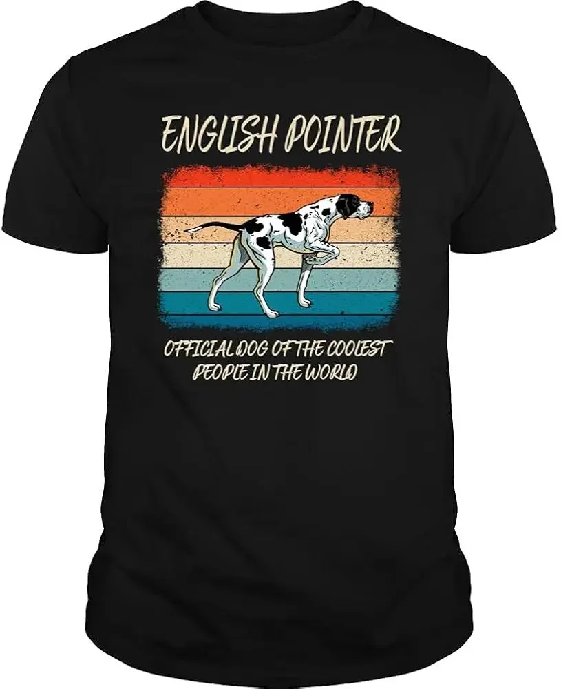 English Pointer Official Dog Tshirt -  High Quality 100%Cotton Short Sleeve