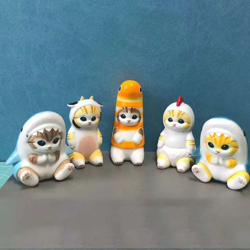 

Mofusand Акула Кошка Морское Животное Слепая Коробка Игрушки Фигурка Модель Милая Кукла Коллекция Украшения Детские Подарки