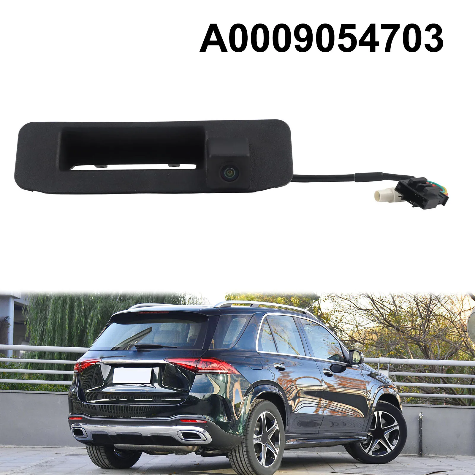 Vehicle Backup Safety Black Rear Backup Camera OEM Camera Non-deformable Material For Mercedes-Benz M Class W166