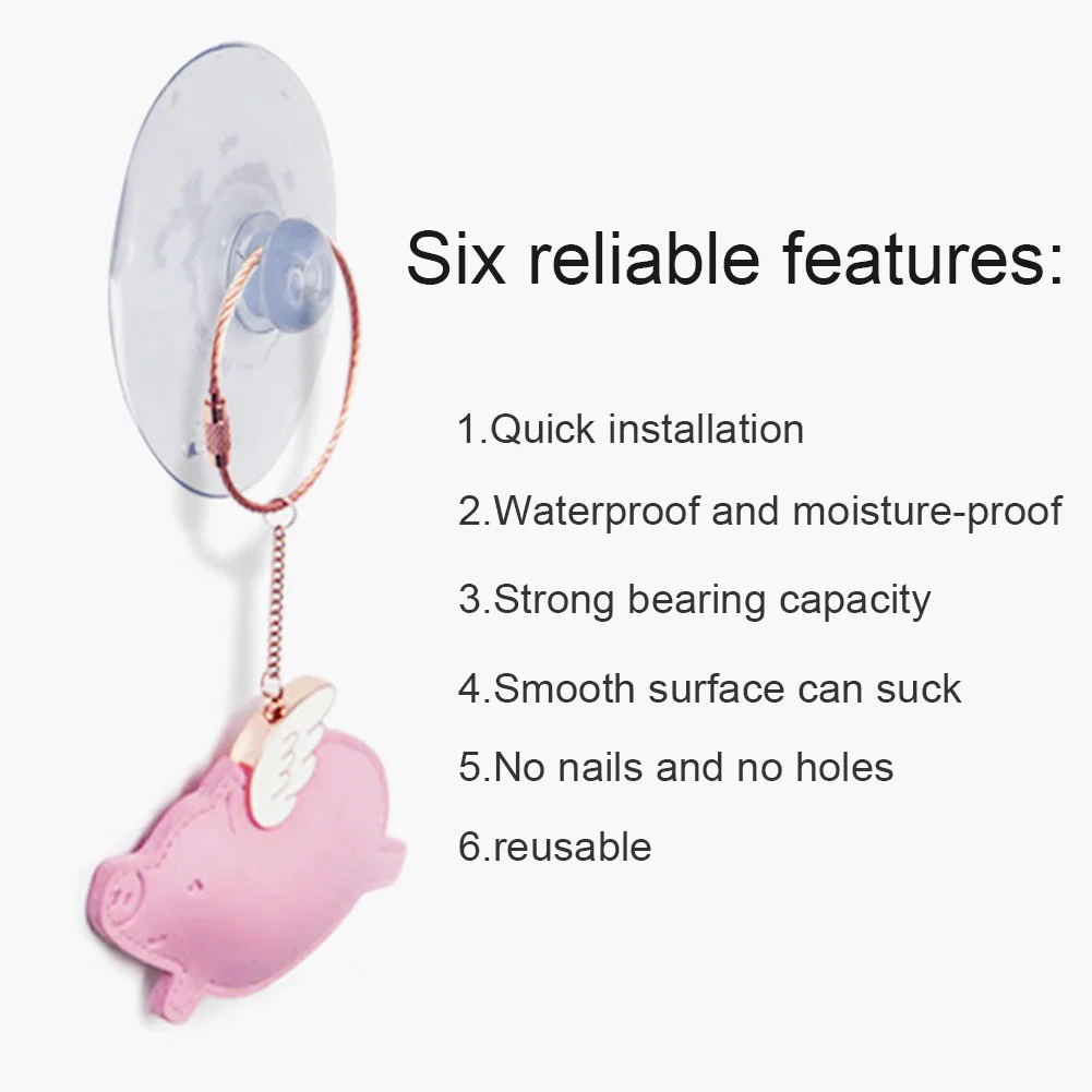 100% Brand New Suction Cup Wall Wide Range 10pcs 20mm/25mm/40mm Any Type Bathroom Clear Plastic Glass Hanger Rubber