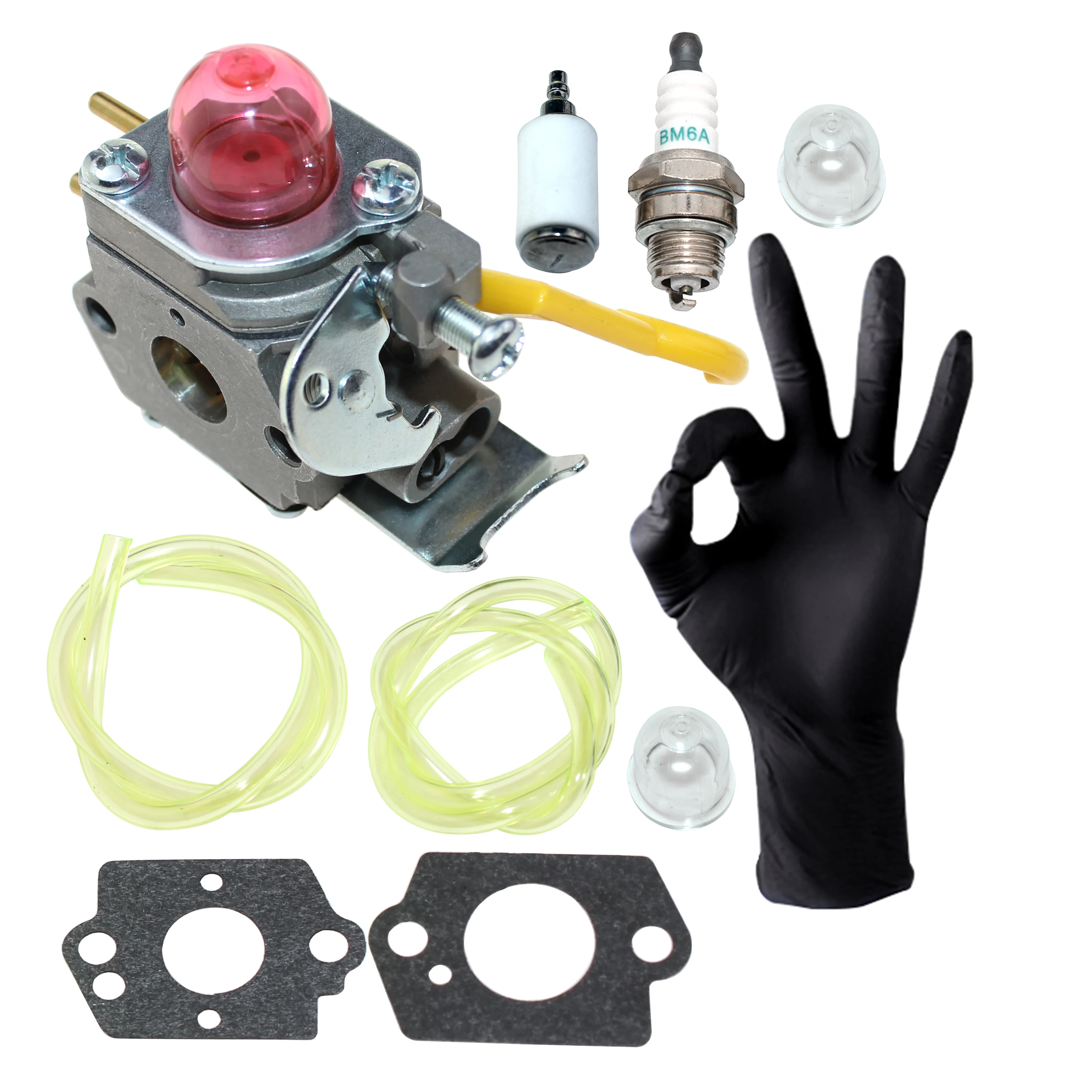 C1U-W18 Carburetor for Poulan XT700 Weed Eater Featherlite FL20 FL20C FL23 FL25 FL25C FL26 FL26C FX26 FX26S FX26SC SST25 SST25C