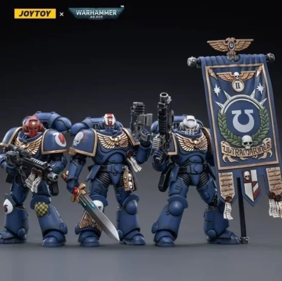 

【SF】JOYTOY 1/18 Action Figures Ultramarines Brother Veteran Sergeant Castor Anime Model Toys Gifts Collection