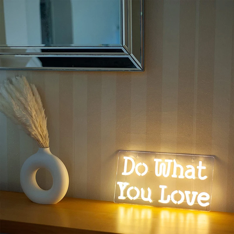 led Do What You Love Neon Sign 15.7