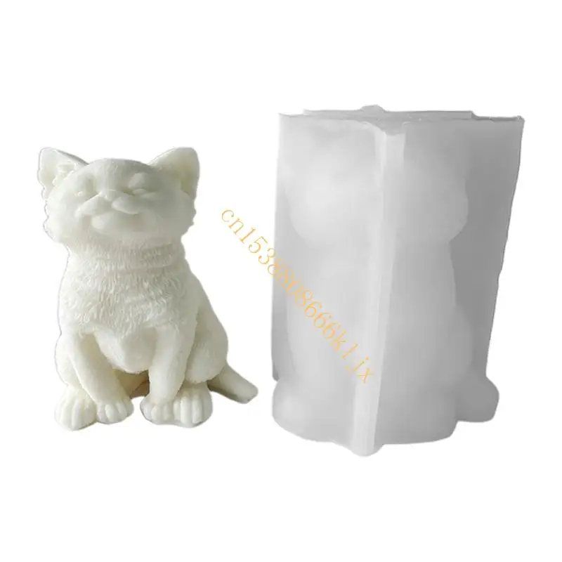 

3D Cat-Candle Mold,Animal Silicone Mold for Candle Making,DIY Resin Crafts Mold for Aromatherapy Soap 066C