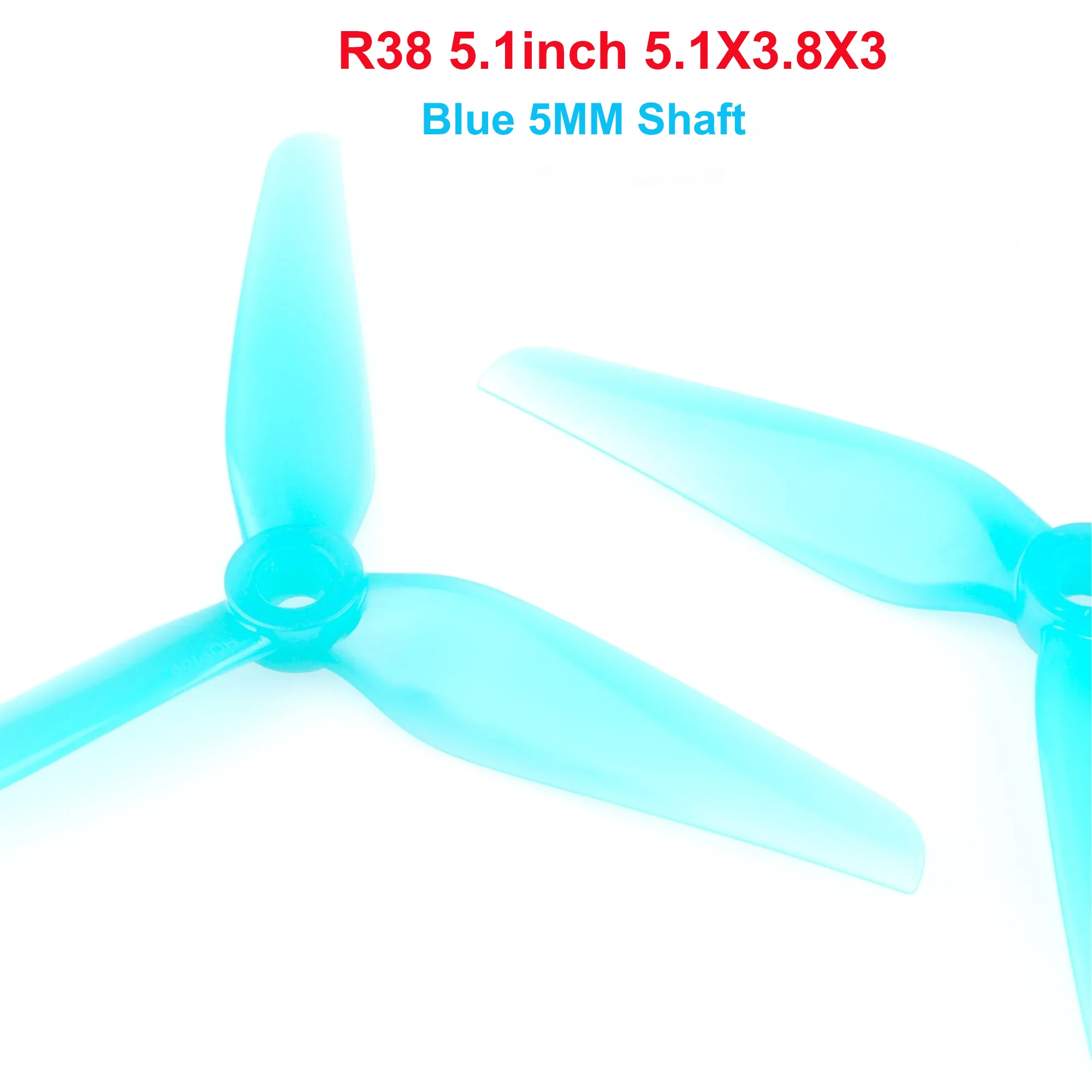 HQProp(8CW+8CCW) R38C 4.9X4X3 / R38 5.1X3.8X3 CW CCW PC 4.9-Zoll 5.1-Zoll 3-Blatt-Propeller für 2207 2306 bürstenlose Motoren – Detail 5