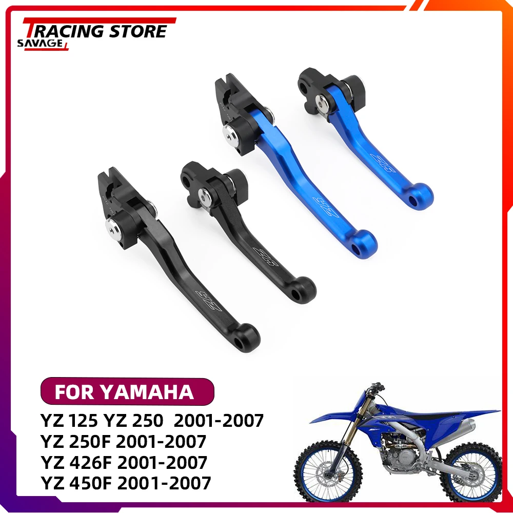 2024 YZ CNC Pivot Brake Clutch Levers For YAMAHA YZ 125 YZ 250 YZ 250F YZ 426F YZ 450F Motorcycle Accessores Dirt Bike BLACK