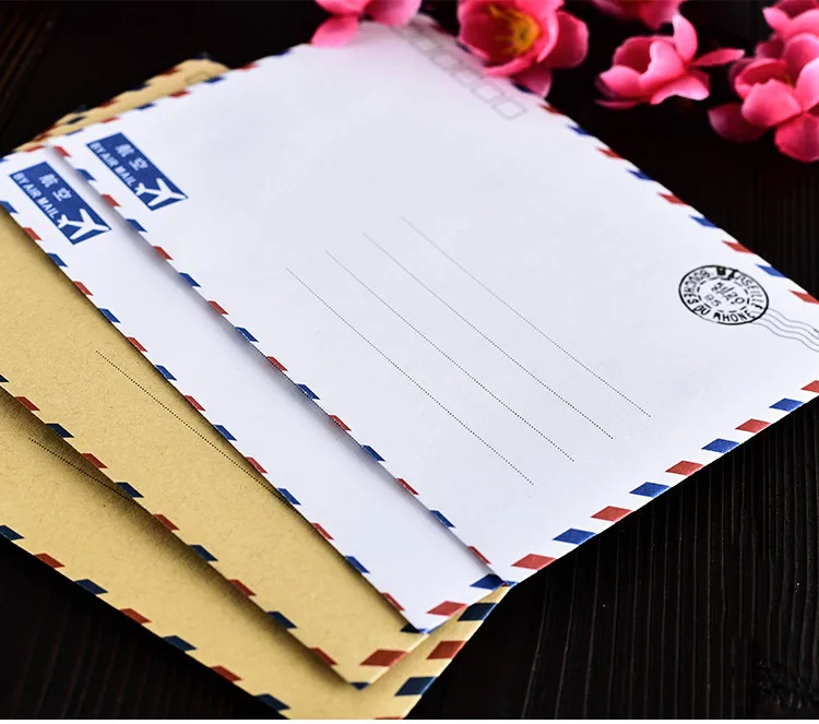 Coloffice 10PCS/Lot Large Postcard Letter Stationery Paper Kraft Envelope Vintage Wallet Envelope For Student School Office gift