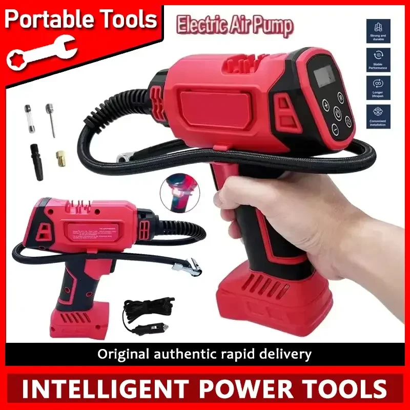 

New Portable Cordless Handheld Air Compressor Electric Air Pump Cordless Car Tire Automatic Inflator For Milwaukee 18V Battery