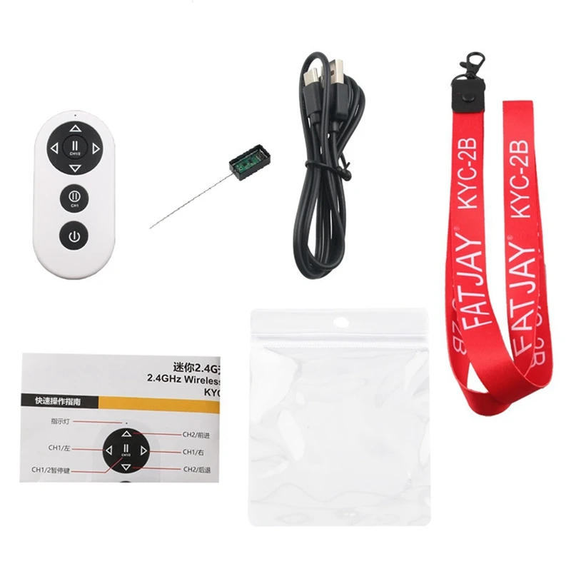 

2.4G Wireless Remote Control With Waterproof Receiver 4-CH Mini Wireless Remote Controlfor For Rc Car Boat