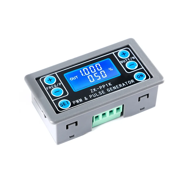 ZK-PP1K Dual Mode LCD PWM Signal Generator 1-Channel 1Hz-150KHz PWM Pulse Frequency Duty Cycle Adjustable Square Wave Generator