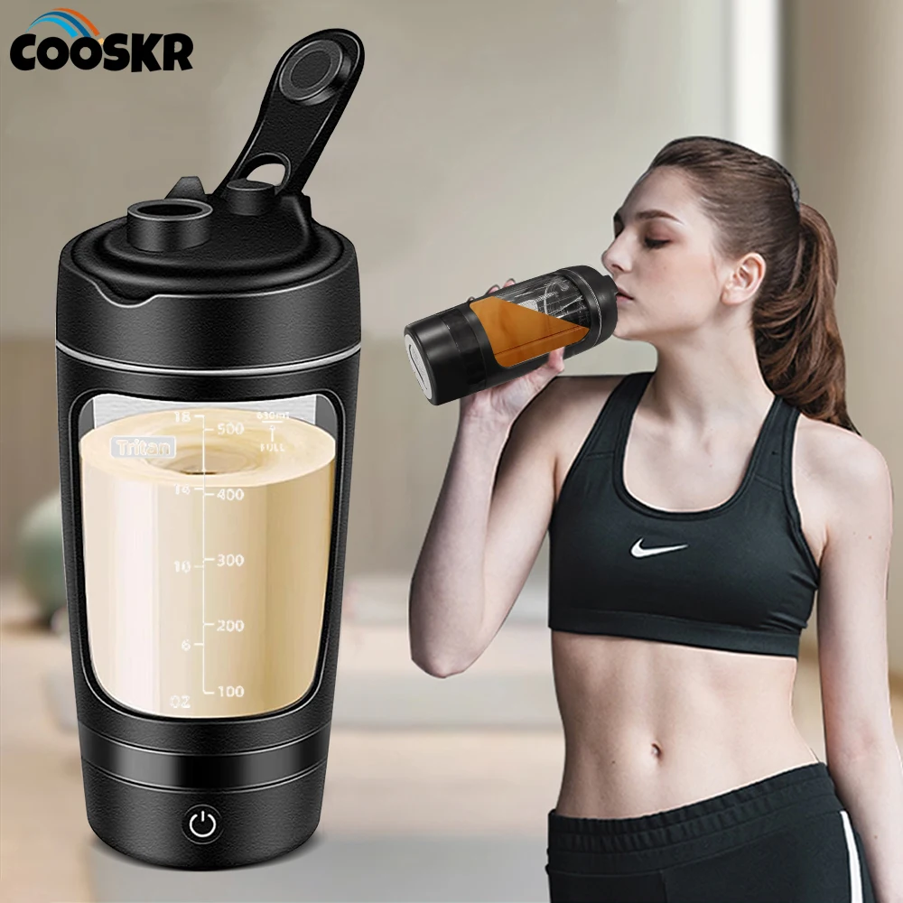Blender Cup 630ml Electric Mixing Cup Portable Protein Powder Shaker Cup for Sports Rechargeable Milk Coffee Mixer Machine