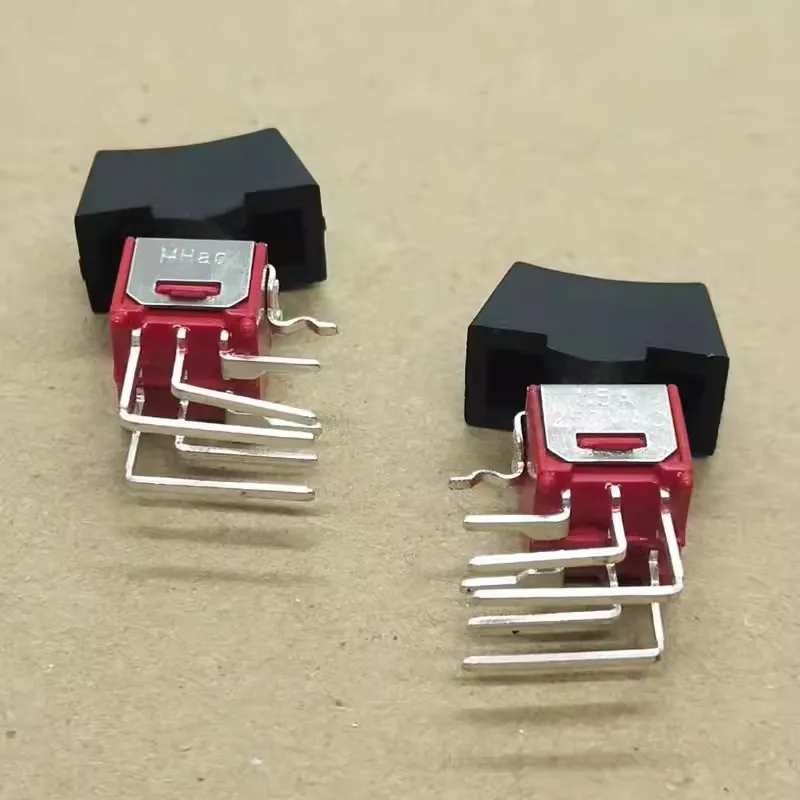 

1 ~ 5 шт./лот, переключатель типа корабля, 6-контактный, 2 шестерни, изогнутая ножная боковая кнопка, кулисный переключатель, 250 В, 1,5 А