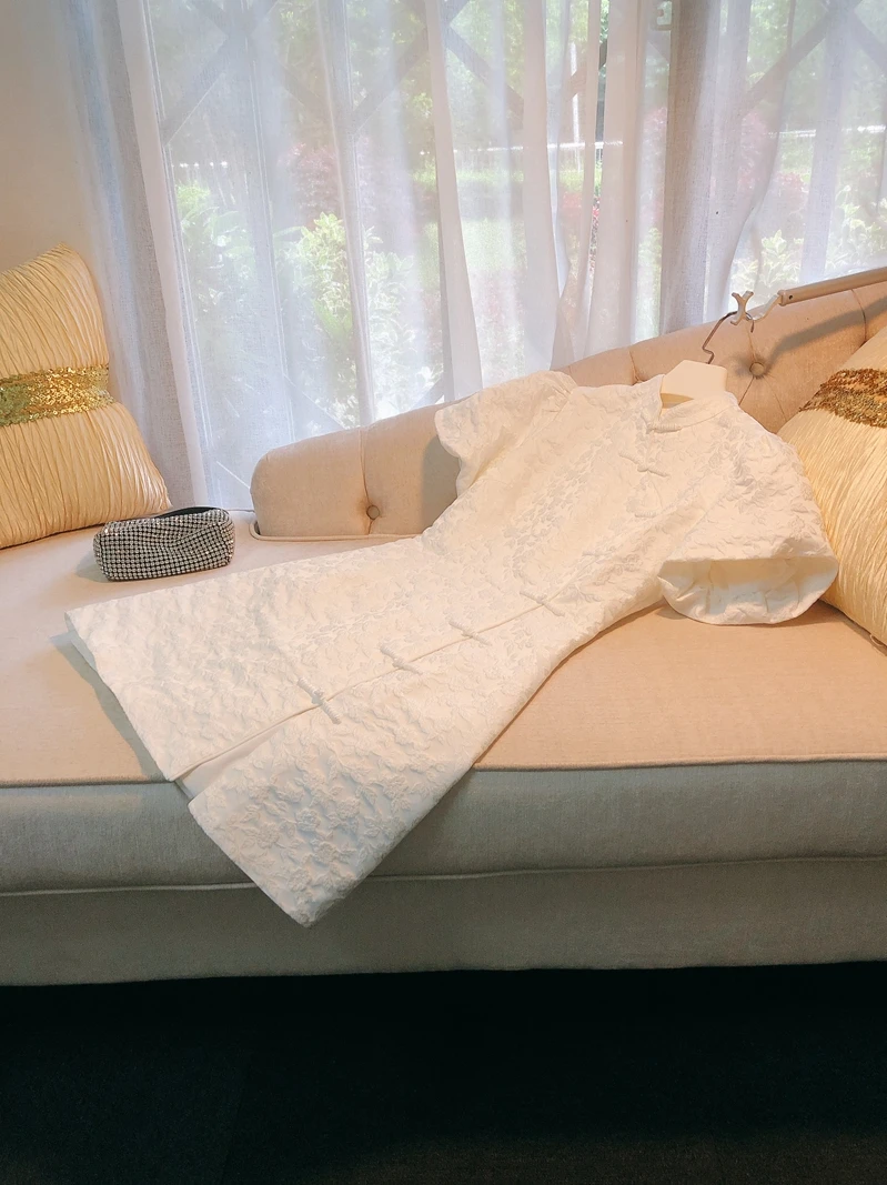 

Retro Bubble Sve Flag Dr White Ele Modified Retro Chi Little ence Design Sense Gentle Teenager Dr