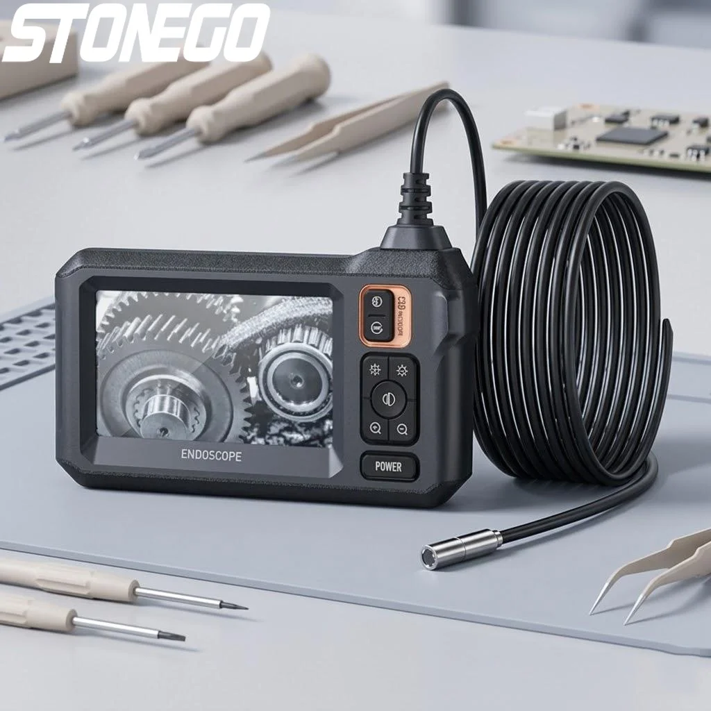 

Эндоскопическая камера 1080P HD с Wi-Fi, 43-дюймовым дисплеем, двойной головкой 5М/10М, аккумулятором 2600 мАч, для инспекции трубопроводов и автомобильной диагностики