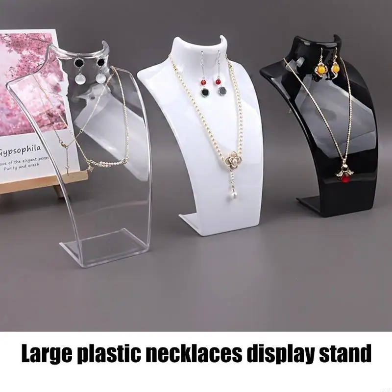 

2 шт., прочные пластиковые подставки для ожерелья, современный дизайн для ювелирных магазинов, украшения дома и выставок