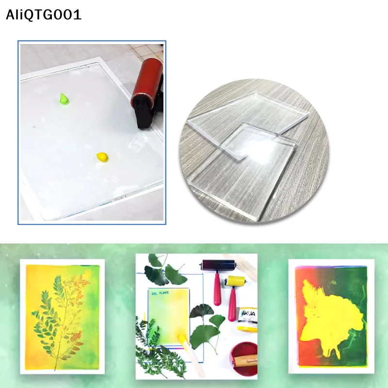 

1 шт. гелевая пресс-монопокраска, печатная пластина для художественного изготовления карточек, скрапбукинга - креативная гелевая пластина для прессования и печати